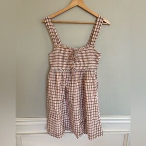 American Eagle Outfitters Teen Dress in Pink, Purple, Yellow and White Plaid